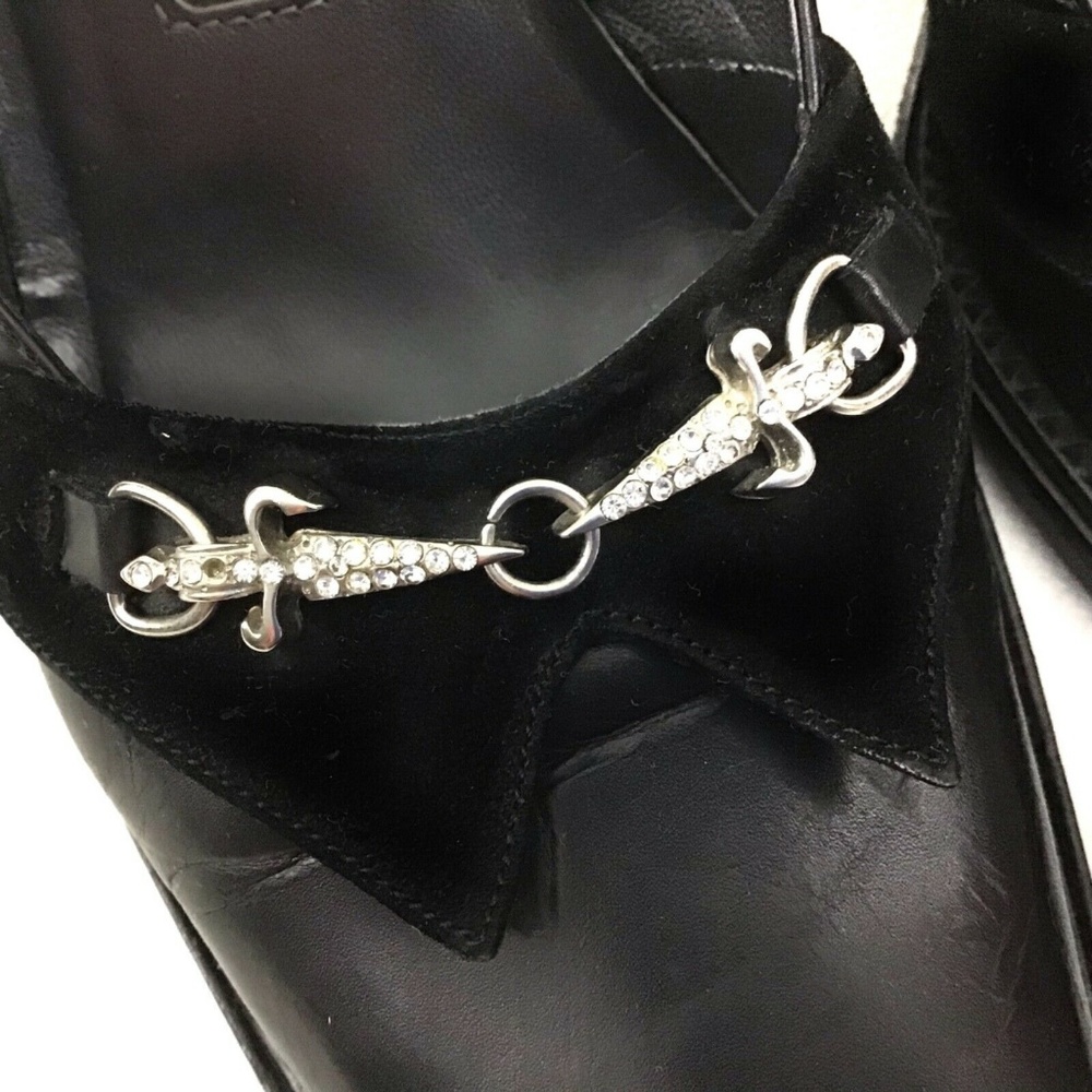 CESARE PACIOTTI 100% Leather Heeled Loafers 7 - Picture 7 of 8
